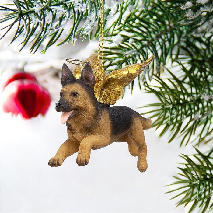 Honor Your Pet: German Shepherd Holiday Dog Angel Ornament