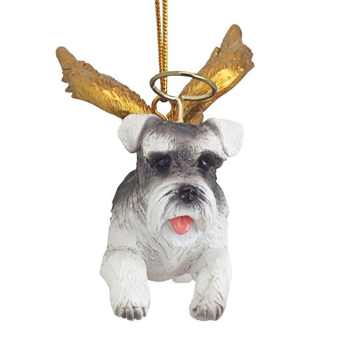 Honor Your Pet: Mini Schnauzer Holiday Dog Angel Ornament