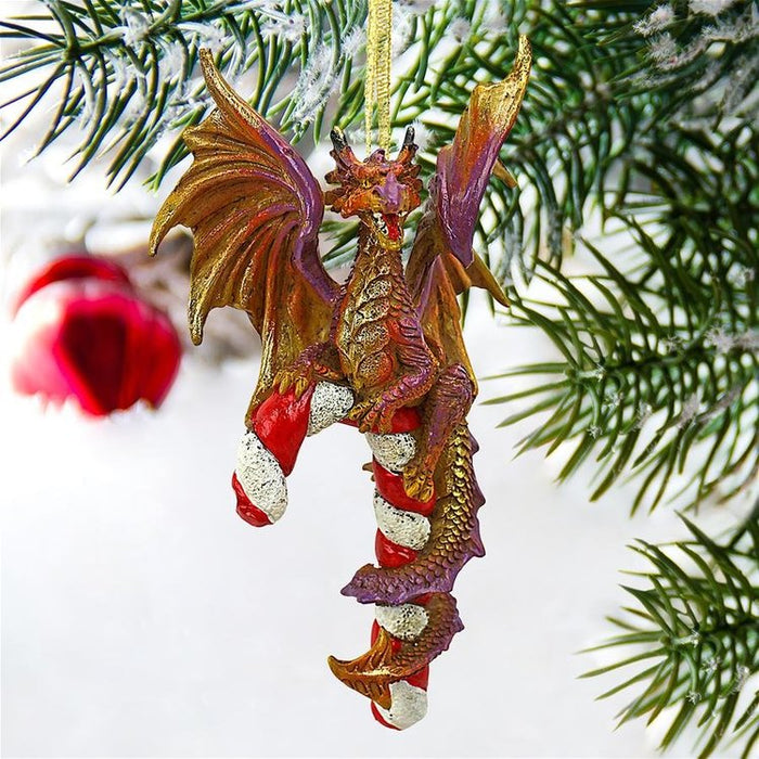 Cane and Abel the Dragon Holiday Ornaments