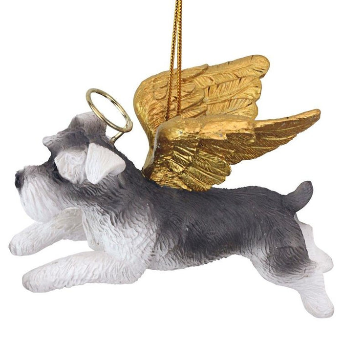 Honor Your Pet: Mini Schnauzer Holiday Dog Angel Ornament