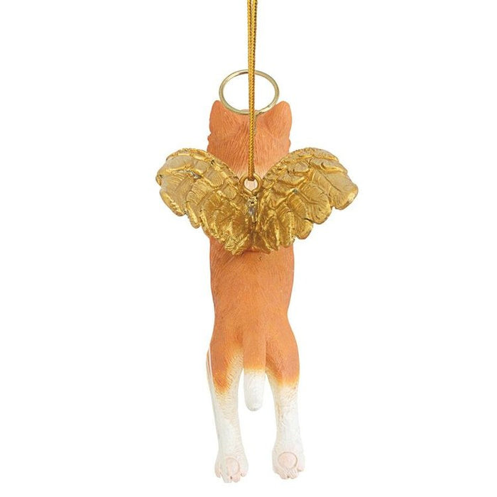 Honor Your Pet: Orange Tabby Holiday Cat Angel Ornament