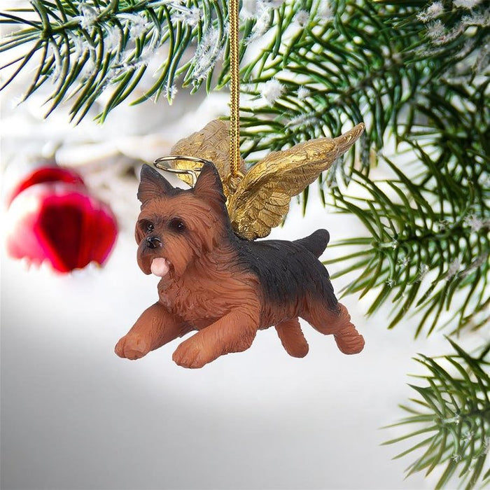 Honor Your Pet: Yorkie Holiday Dog Angel Ornament