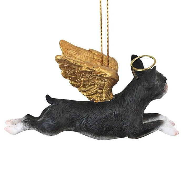 Honor Your Pet: Boston Terrier Holiday Dog Angel Ornament