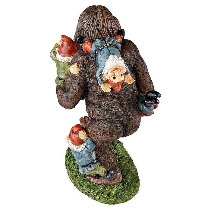 Schlepping the Garden Gnomes Bigfoot Statue