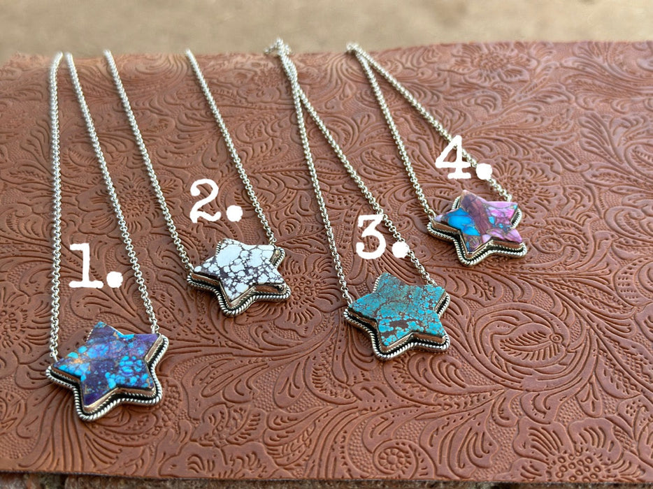 Handmade Sterling Silver Star Necklaces