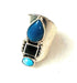 Handmade Sterling Silver & Multi Stone Ring Size 6.5 - Culture Kraze Marketplace.com