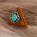 Handmade Sterling Silver &  Turquoise Adjustable Ring Signed Nizhoni - Culture Kraze Marketplace.com