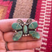 Navajo Jacquline Silver & Royston Turquoise Butterfly Ring Size 8.5 Signed - Culture Kraze Marketplace.com