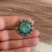 Handmade Sterling Silver & Turquoise Adjustable Ring Signed Nizhoni - Culture Kraze Marketplace.com