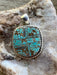 Turquoise & Sterling Silver Oval Pendant - Culture Kraze Marketplace.com