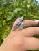 Beautiful Navajo Sterling Silver & Pink Conch Oval Ring Signed - Culture Kraze Marketplace.com