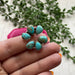 Nizhoni Handmade Turquoise & Sterling Silver Adjustable Flower Ring - Culture Kraze Marketplace.com