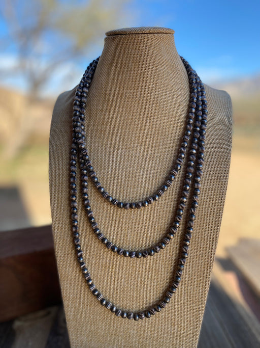 Custom 6mm Navajo Pearl Style  70 inch beads - Culture Kraze Marketplace.com