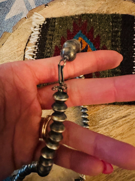 Navajo Sterling Silver Pearl Beaded Necklace 20” - Culture Kraze Marketplace.com