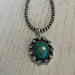 Handmade Sterling Silver & Multi Stone Cluster Pendant Signed Nizhoni - Culture Kraze Marketplace.com