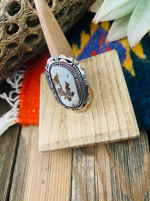 Navajo Dry Creek Turquoise & Sterling Silver Ring Size 9 - Culture Kraze Marketplace.com