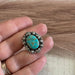 Handmade Sterling Silver &  Turquoise Adjustable Ring Signed Nizhoni - Culture Kraze Marketplace.com