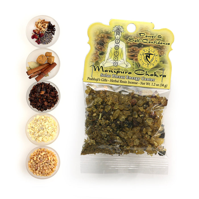 Resin Incense Solar Plexus Chakra Manipura - Self-confidence and Transformation - 1.2oz bag