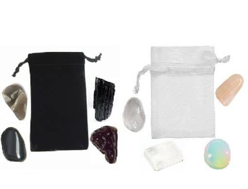 New & Full Moon Crystal Set