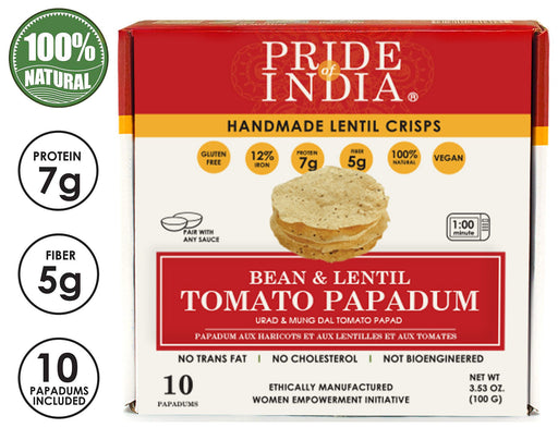 Bean & Lentil Tomato Papadum Crisp-0