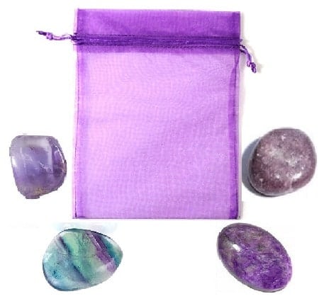 Violet Crystal Pouch