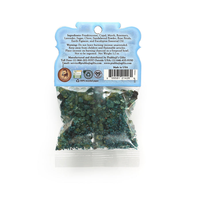 Resin Incense Throat Chakra Vishuddha - Communication and Responsibility - 1.2oz bag