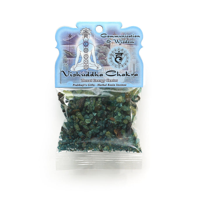 Resin Incense Throat Chakra Vishuddha - Communication and Responsibility - 1.2oz bag