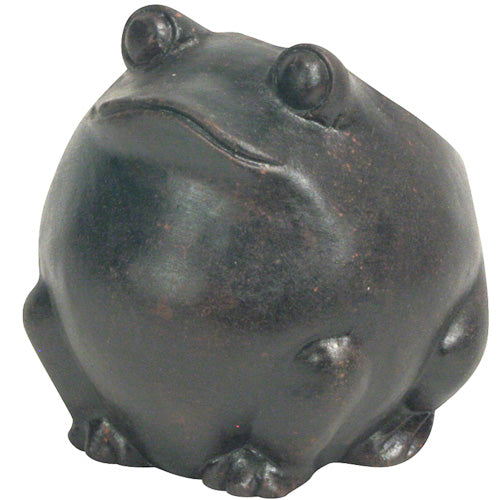 <center> Frog Clay Planter </br> Crafted by Artisans in El Salvador </br> Exterior measures 5" high x 4 3/4" wide x 5 1/2" diameter </center>