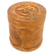 <center>OM Box made from Cinnamon Wood crafted by Artisans in Vietnam <br /> Measures 3&rdquo; high x 2 7/8&rdquo; diameter</center>