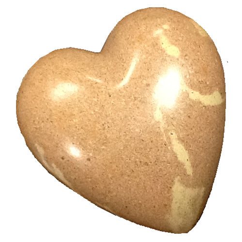 <center>Pink Soapstone Heart</br>Small - 2'' high x 2'' wide x 1 1/8'' deep</br>Medium - 3 1/4'' high x 3'' wide x 1 1/2''deep</br>Large - 4'' high x 3 5/8'' wide x 2 1/8'' deep</br>Crafted by Artisans in Haiti</center>