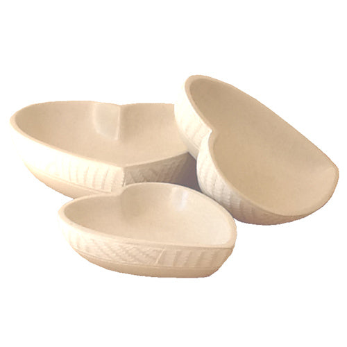 <center>White Heart Soapstone Dish</br>Large, Meduim and Small</br>Crafted by Artisans in Haiti</center>