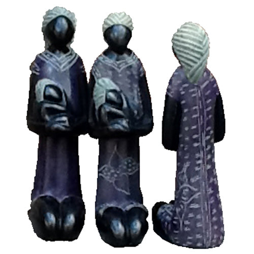 <center>Large Soapstone Mother and Child Purple Figurine Assorted Designs</br>6-1/2'' high x 1-5/8'' wide x 3'' deep</br>Crafted by Artisans in Haiti</center>