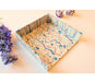 Graciela Noemi Handcrafted Passover Matzah Tray - Blue and Purple Streaks - Culture Kraze Marketplace.com