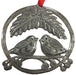 <center>Upcycled Metal Birds Ornament</br>Measures - 3-1/2" high x 4-1/4" wide<br/>Handmade from Metal Drums in Haiti</center>