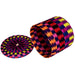 <center>Round Rainbow Box Woven from Toquilla Fiber </br>Measures 3-1/4" high x 3-3/4" diameter</center>