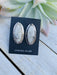 Navajo White Buffalo And Sterling Silver Post Earrings Signed - Culture Kraze Marketplace.com