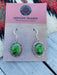 Navajo Sterling Silver Gaspeite Dangle Earrings Signed - Culture Kraze Marketplace.com