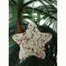 <center>Silver Wire Star Christmas Ornament w/ Red Beads</br>Mearsures: 6" high x 6" wide</center>