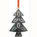 <center>Iron Christmas Tree Ornament made from Recycled Metal</br>Measures: 6-1/4" high x 4" wide</center>