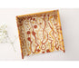 Graciela Noemi Handcrafted Passover Matzah Tray - Brown Abstract Streaks - Culture Kraze Marketplace.com