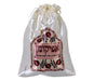 Dorit Judaica Decorative Satin Afikoman Bag - Pomegranates and Afikoman Text - Culture Kraze Marketplace.com