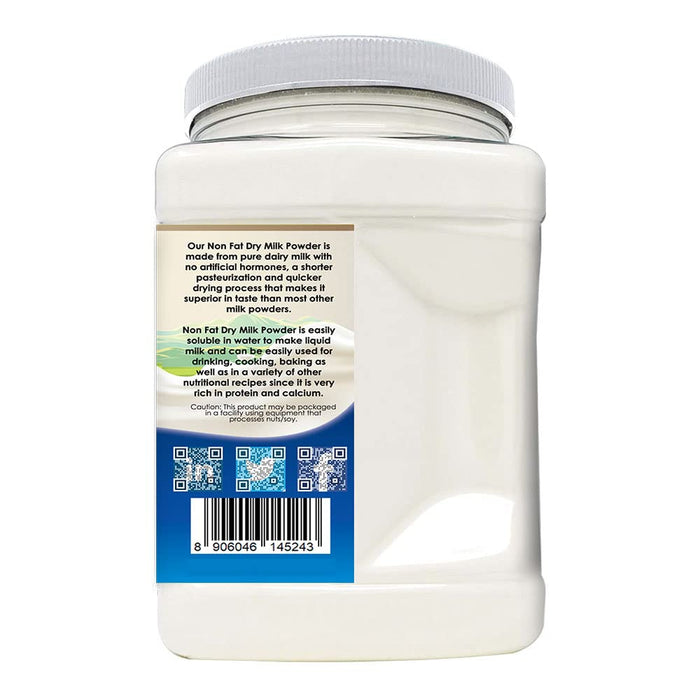 Non Fat Dry Milk Powder - 2.2 Pounds / 1 Kilo Jar by Green Heights-2