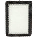 <center>Woven Chain Rectangular Photo Frame </br>Crafted by Artisans in India </br>Measures 7-3/4” high, with an easel back</center>