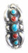 Navajo Sterling Silver Turquoise Coral 5 Stone Ring - Culture Kraze Marketplace.com