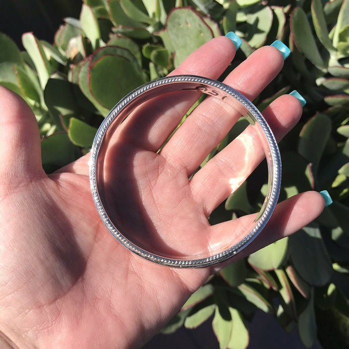 Navajo Spiny Oyster Shell & Sterling Silver Cuff Bracelet Signed