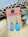 Navajo Sterling Silver & Turquoise Slab Dangle Earrings - Culture Kraze Marketplace.com