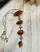 Navajo Orange Spiny & Sterling Silver 4 Stone Lariat Necklace - Culture Kraze Marketplace.com