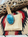 Navajo Kingman Turquoise & Sterling Silver Statement Ring Size 9 Signed - Culture Kraze Marketplace.com