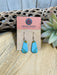 Navajo Sterling Silver & Turquoise Slab Dangle Earrings - Culture Kraze Marketplace.com