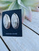 Navajo White Buffalo And Sterling Silver Post Earrings Signed - Culture Kraze Marketplace.com